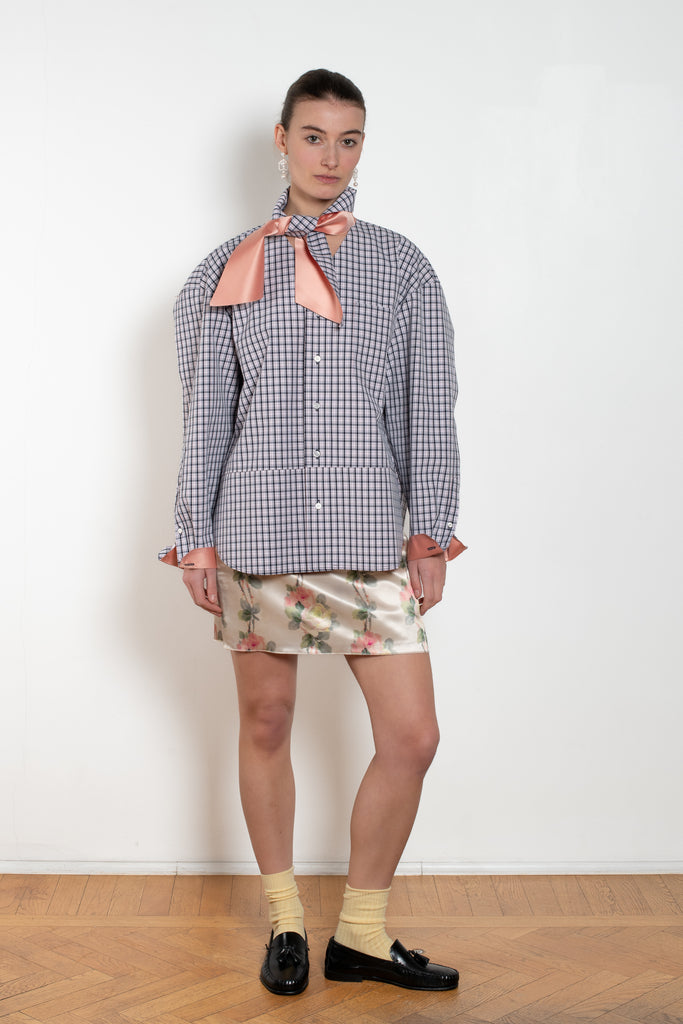 meryll rogge boule shirt with collar tie