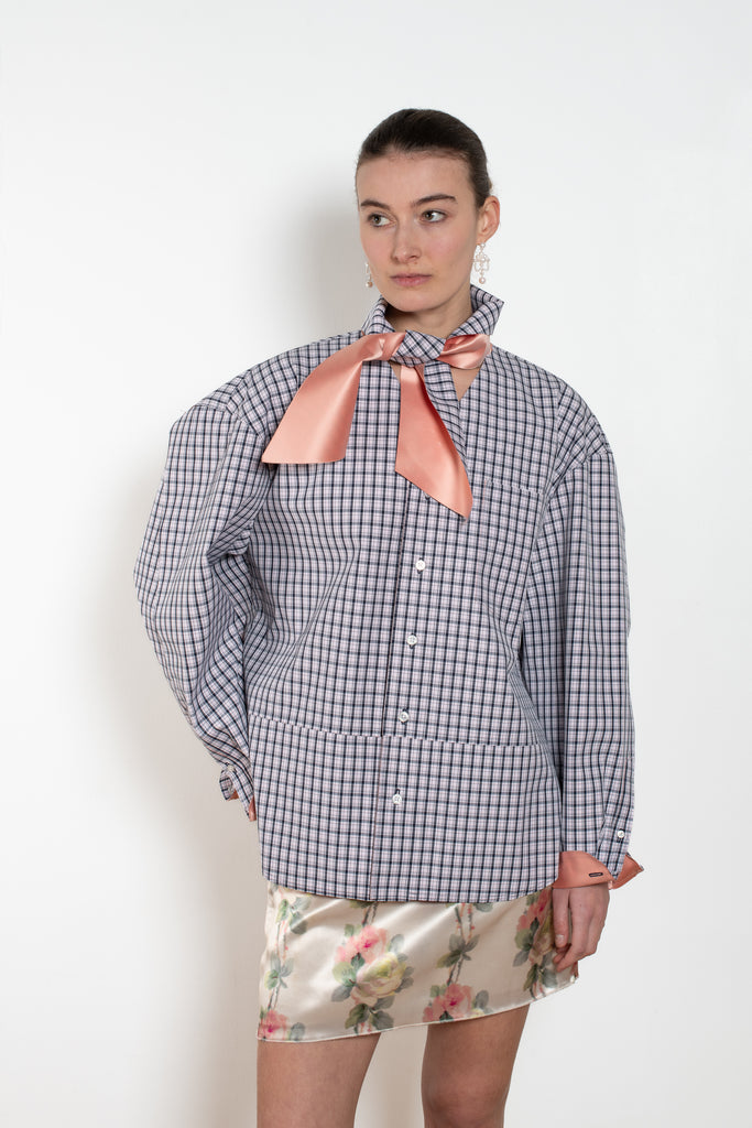 meryll rogge boule shirt with collar tie