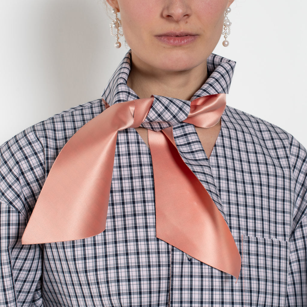meryll rogge boule shirt with collar tie