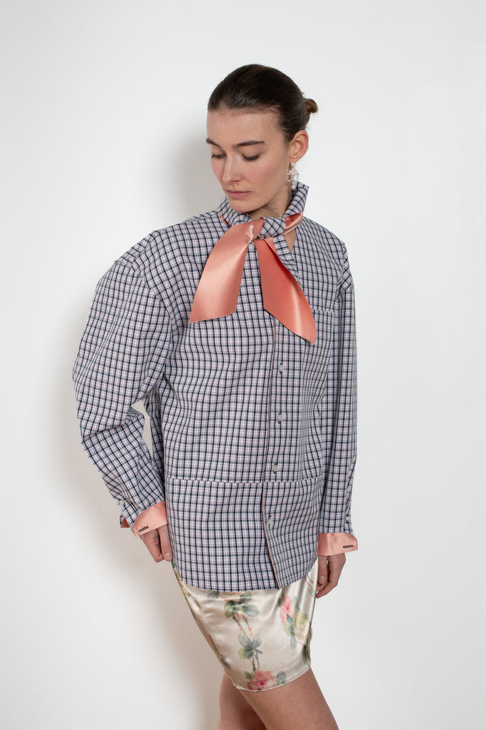 meryll rogge boule shirt with collar tie