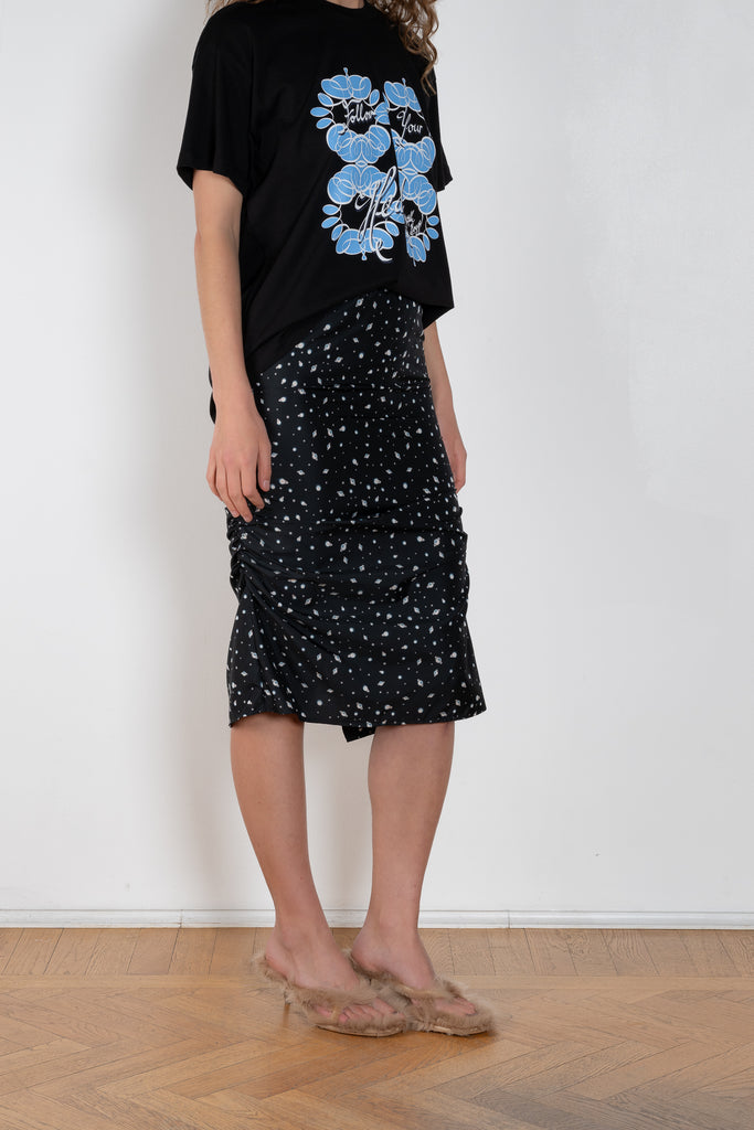 Meryll Rogge Draped Slip Skirt