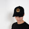 The Follow your heart Cap by Meryll Rogge crafted in cotton twill, in black, featuring multicolour 'Meryll Rogge' embroidery.