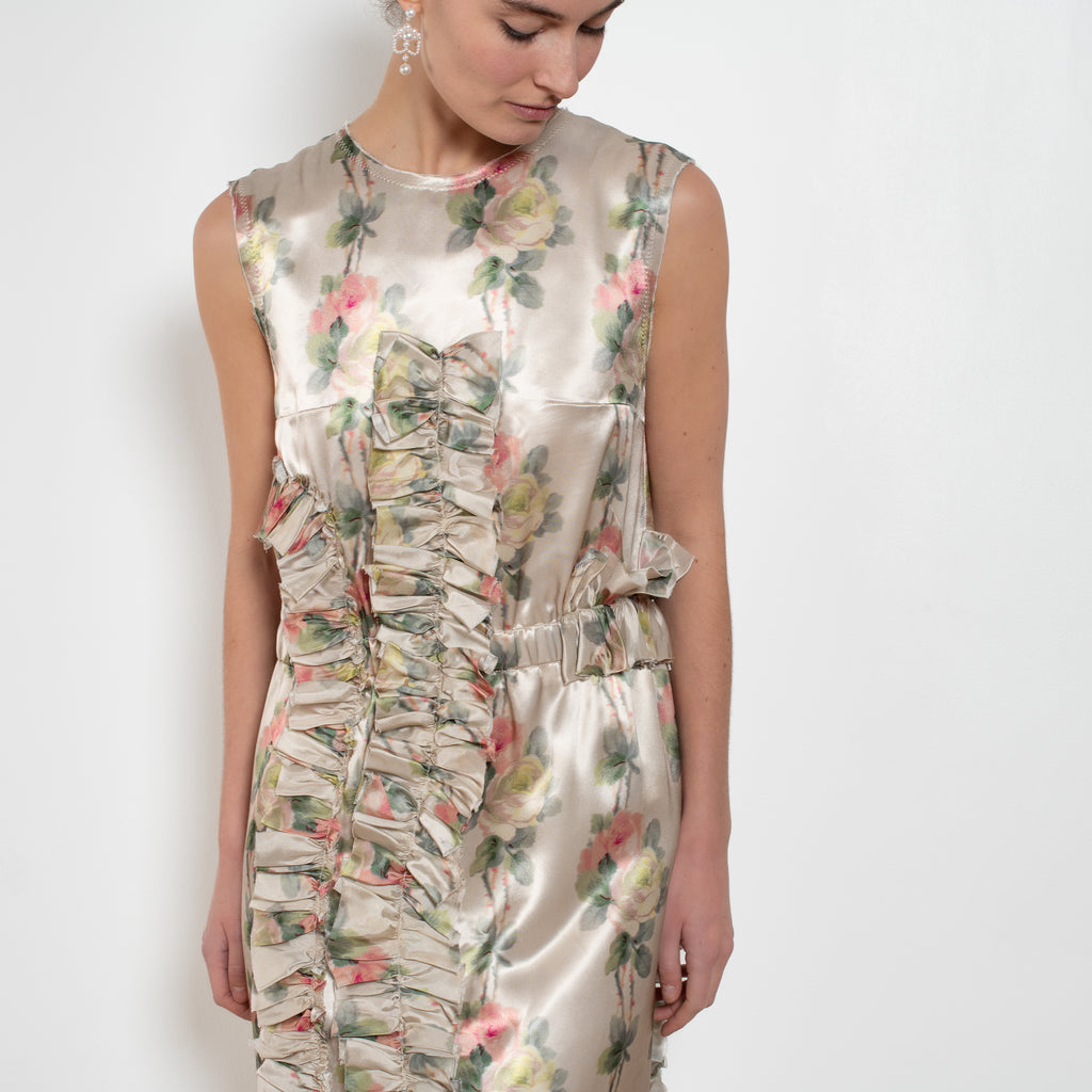 meryll rogge ruffle shift dress