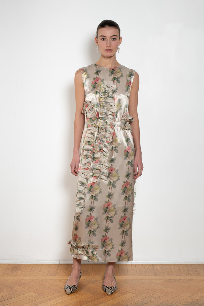 meryll rogge ruffle shift dress