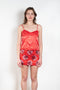 The Ruffle Slip Top by Meryll Rogge is a delicate top with a sweetheart neckline, fine straps and a ruffle hem