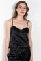 The Ruffle Slip Top by Meryll Rogge is a delicate top with a sweetheart neckline, fine straps and a ruffle hem