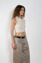 Meryll Rogge Sleeveless Crop Top