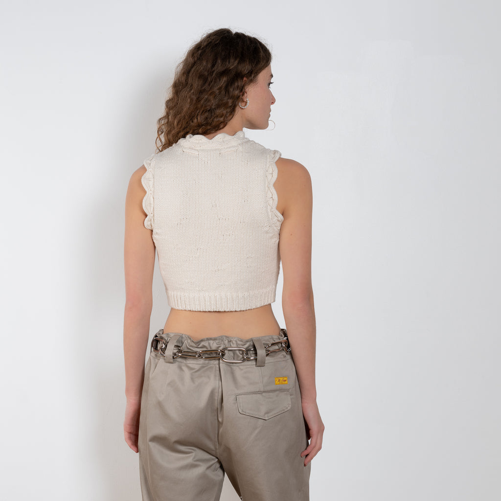 Meryll Rogge Sleeveless Crop Top