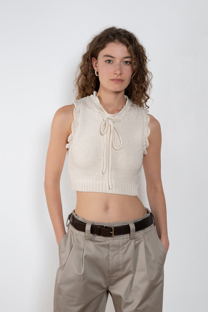 Meryll Rogge Sleeveless Crop Top