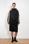 The Sporty Jacket by Meryll Rogge crafted in nylon, featuring a hood, contrast stripe panels, drawstring details and a zip closure