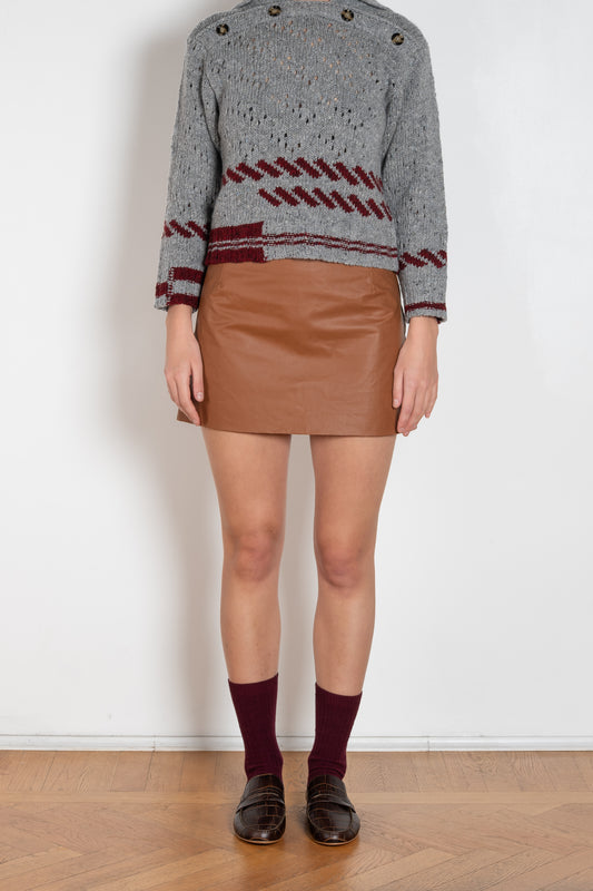 meryll rogge straight mini skirt