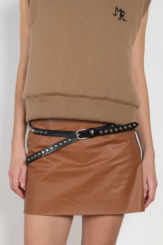 meryll rogge studded doubletip belt