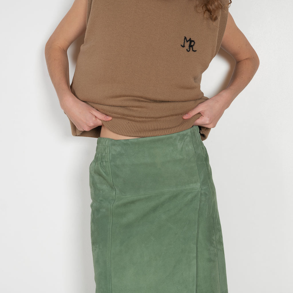 Suede Wrap Skirt meryll rogge