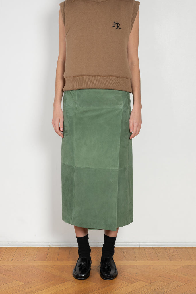 Suede Wrap Skirt meryll rogge