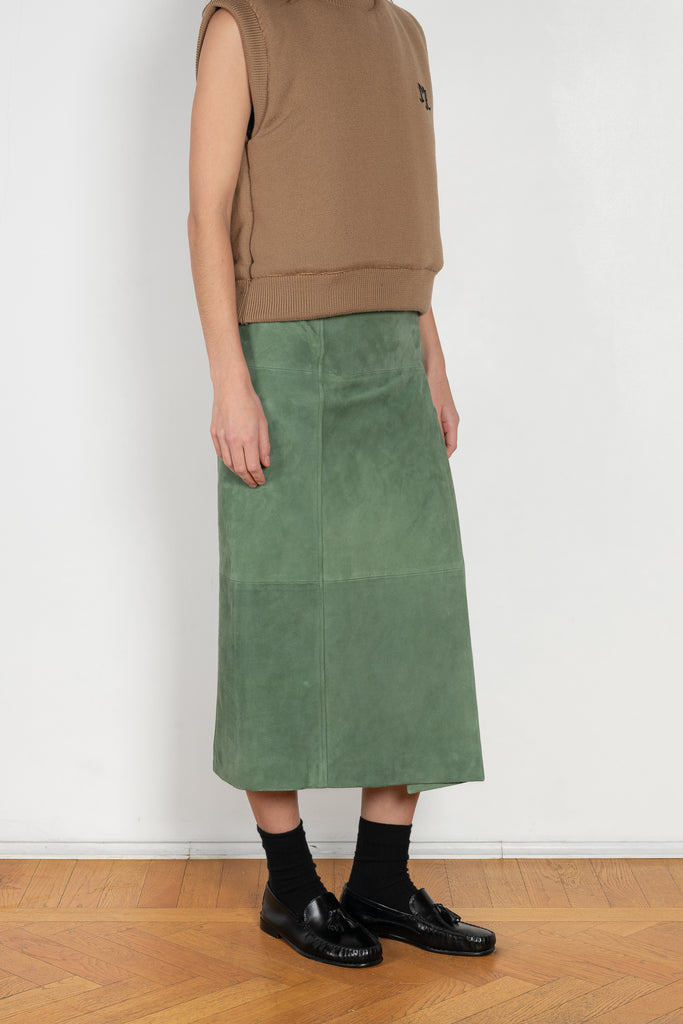 Suede Wrap Skirt meryll rogge
