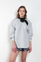The Boule Shirt by Meryll Rogge is a loose shirt with a contrasted black tie collar