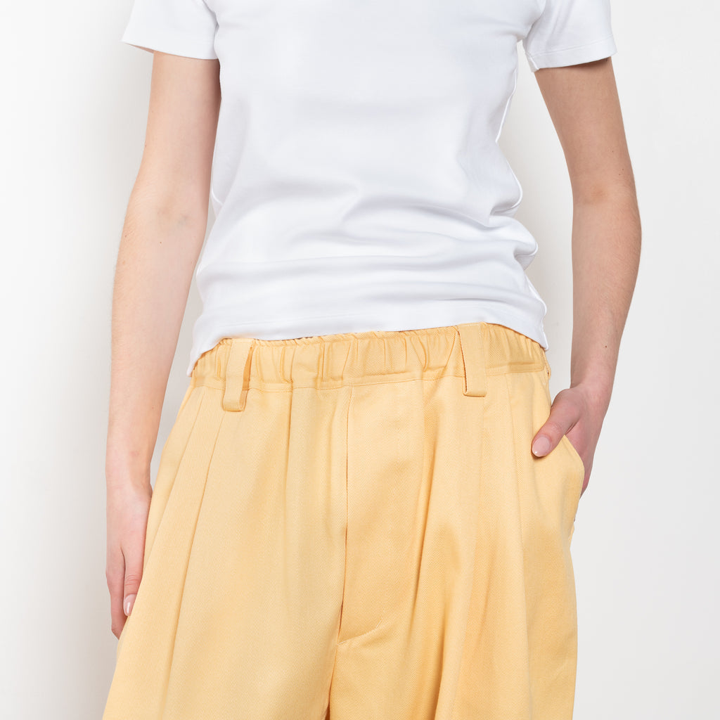 The Drawstring Chino by Meryll Rogge is a signature oversized trouser with a drawstring closure