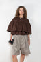 The Drawstring Chino Shorts by Meryll Rogge is a signature oversized short with a drawstring closure