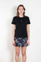 The Embroidered Tshirt by Meryll Rogge is a fitted short sleeved Tee with a floral embroidery