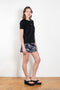 The Embroidered Tshirt by Meryll Rogge is a fitted short sleeved Tee with a floral embroidery