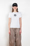 The Embroidered Tshirt by Meryll Rogge is a fitted short sleeved Tee with a floral embroidery