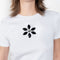 The Embroidered Tshirt by Meryll Rogge is a fitted short sleeved Tee with a floral embroidery