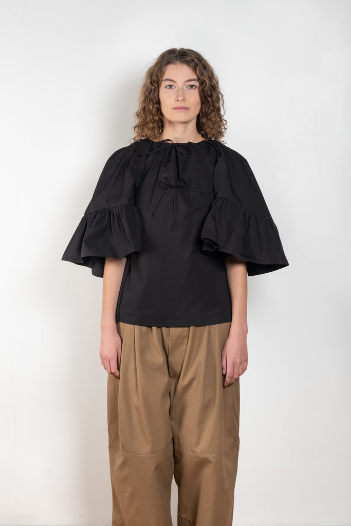Ruffled Back Drape Top