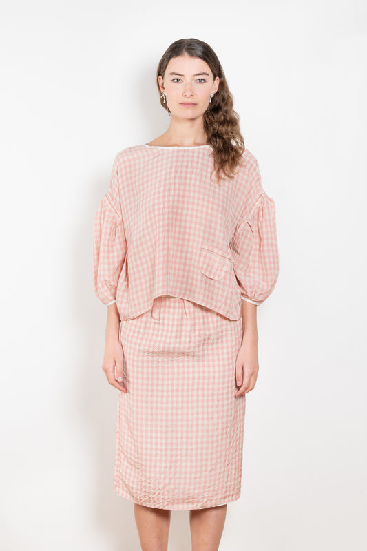 The Baby Love Top by Nackiye is a loose balloon sleeve top with pin-tuck details