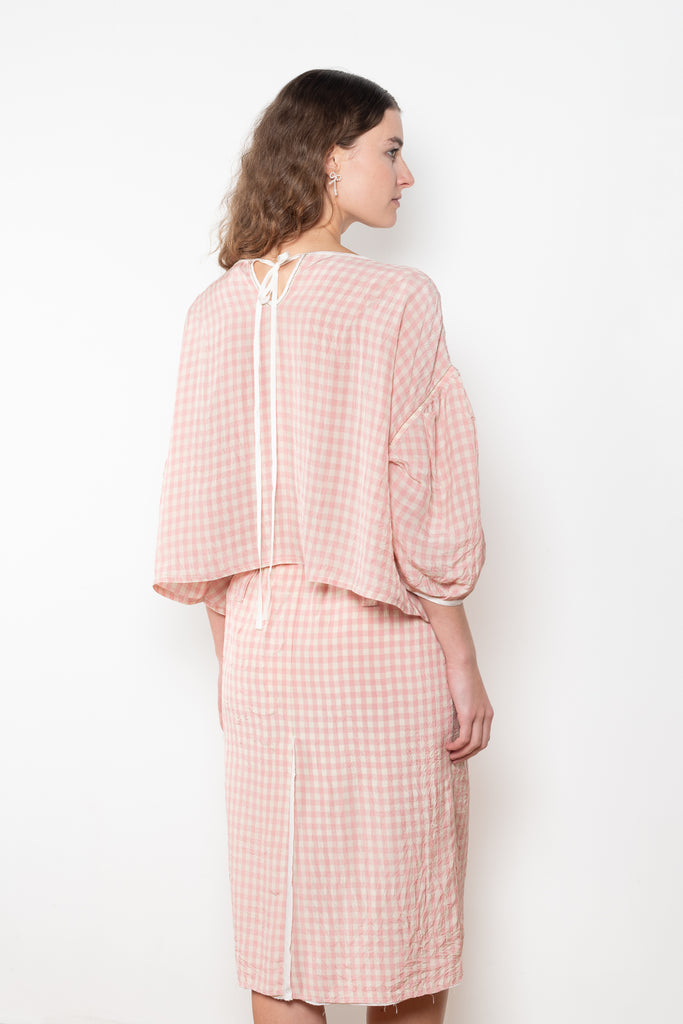 The Baby Love Top by Nackiye is a loose balloon sleeve top with pin-tuck details