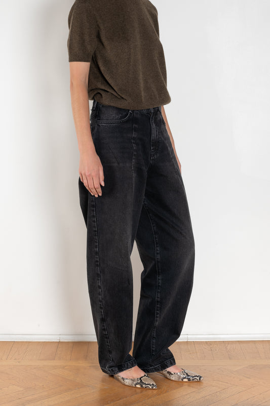 The Borrowed Jeans by Nackiye is a peg style boy jeans which sit mid-waist