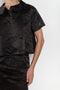 The Crayon Skirt by Nackiye is a knee length pencil skirt with raw edging and a slight noir petticoat reveal.