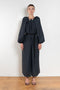 The Grand Bazaar Dress by Nackiye is a signature dress with shawl shoulder feature, two pockets, front slit and a belt, and the classic double pearl neck pin&nbsp;