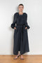 The Grand Bazaar Dress by Nackiye is a signature dress with shawl shoulder feature, two pockets, front slit and a belt, and the classic double pearl neck pin&nbsp;