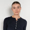 The Insider Knit Top by Nackiye is a classic button down knit top. The insider is close fitting in a soft, lightweight wool & silk
