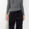 The Insider Knit Top by Nackiye is a classic button down knit top. The insider is close fitting in a soft, lightweight wool &  silk