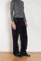 The Jimi Pants by Nackiye is a relaxed low waist straight pant with two pockets at the rear, including two front pockets