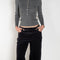 The Jimi Pants by Nackiye is a relaxed low waist straight pant with two pockets at the rear, including two front pockets