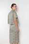 The Kennedy Top by Nackiye is 60s inspired style slip on top with a relaxed open collar, feminine floral print and A-line silhouette