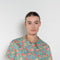 The Kennedy Top by Nackiye is 60s inspired style slip on top with a relaxed open collar, feminine floral print and A-line silhouette