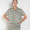 The Kennedy Top by Nackiye is 60s inspired style slip on top with a relaxed open collar, feminine floral print and A-line silhouette