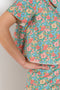 The Kennedy Top by Nackiye is 60s inspired style slip on top with a relaxed open collar, feminine floral print and A-line silhouette