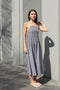 The Park Life Dress by Nackiye is a cross back dress with frill edging at the waist