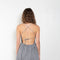 The Park Life Dress by Nackiye is a cross back dress with frill edging at the waist