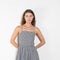 The Park Life Dress by Nackiye is a cross back dress with frill edging at the waist