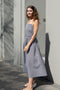 The Park Life Dress by Nackiye is a cross back dress with frill edging at the waist
