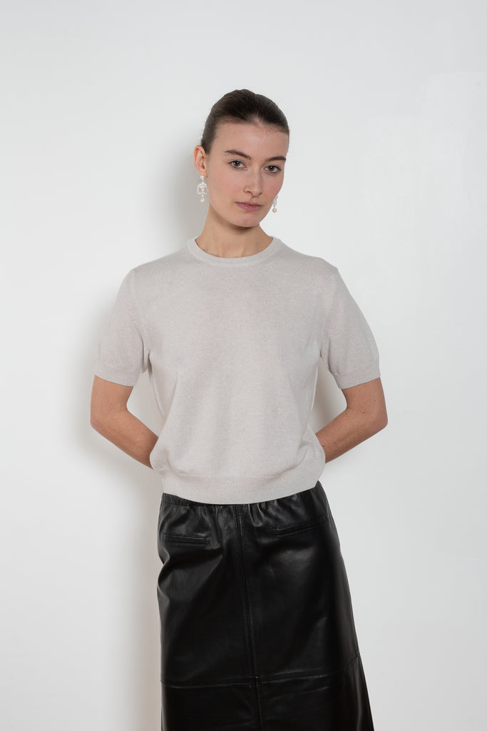 nackiye pearl cashmere top