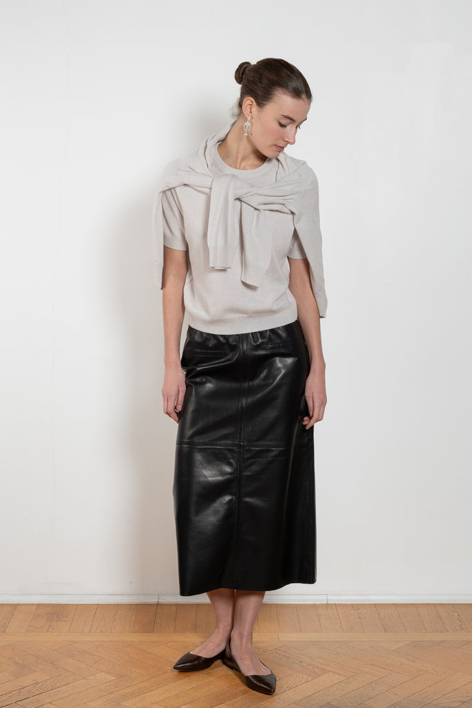 nackiye pearl cashmere top