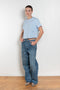 The Pixie Top by Nackiye is a fresh take on the classic shirt. Sleek A-line silhouette, short sleeves a detachable back belt
