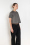 The Pixie Top by Nackiye is a fresh take on the classic shirt. Sleek A-line silhouette, short sleeves & a detachable back belt