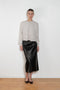 nackiye runway leather skirt